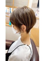 トゥーリ 長崎住吉店(tuuli)&nbsp;tuuli☆30代40代ペールベージュ切りっぱなしショート　3