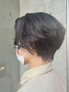 オーガニック ライフ 若葉 鶴ヶ島(organic+life) 20代30代大人可愛い★小顔ボブ丸みショートカット