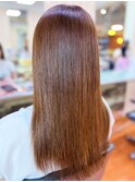20代30代40代髪質改善カラーアッシュブラウン艶感ストレート