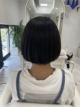 アルターシェリー(aL-ter che'rie) 縮毛矯正×ボブ[前髪/マチルダボブ/ピンクベージュ]