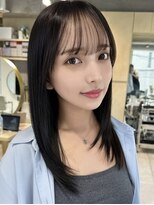 ティア(Tia.)&nbsp;縮毛矯正/髪質改善トリートメント/ミディアムヘア/グレージュ