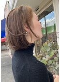 くびレイヤーエモージュ愛されショートボブ艶髪ストレート