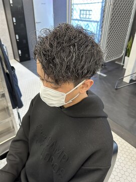 リプレイ 草津店(RIPLAY) ハイライト/マッシュパーマ/ウルフ/アッシュブラック