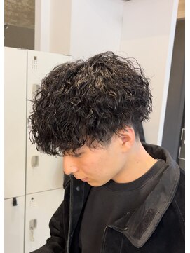 メンズギフト(men's GIFT) 刈り上げツーブロックツイストスパイラルパーマメンズマッシュ