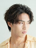 センターパートウルフカットシャドウパーマニュアンスパーマ