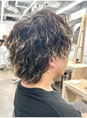 ウルフパーマ波巻きパーマツイストスパイラルパーマ 奥東 巧真