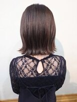 アロマヘアルーム 横浜店(AROMA hair room)&nbsp;インナーカラー小顔モード外ハネミディアムボブ/横浜/横浜西口