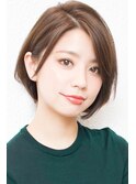 前下がりボブ・ 内巻きワンカール・ ボブショート・暗髪
