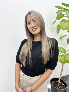 チュダック(ChuDuck) 韓国風《グレージュ》ハイトーン/ケアブリーチ/ダブルカラー