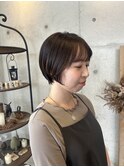 ショートボブ襟足スッキリ大人キレイショートボブ20代30代40代