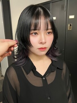 ニューワン バイ ネイバー 立川(Newone by neighbor) レイヤーカットナチュラルハイトーンデザインカラー[立川駅]