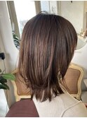 2025人気外ハネくびれウルフこなれミディスタイリング簡単