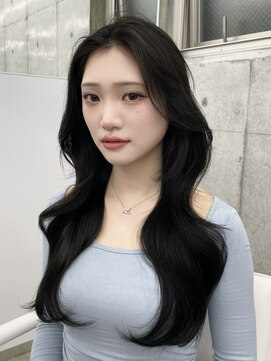 エヌアイ オモテサンドウ(ni omotesando) 韓国くびれヘア/オリーブグレージュ/レイヤーカット　上野