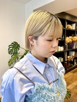 シアン ヘア デザイン(cyan hair design) 【cyan】切りっぱなしボブ × ワイドバング