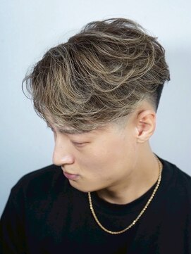 ヒロギンザバーバーショップ 大宮店(HIRO GINZA BARBER SHOP) メッシュパーマ　メンズカラーカットパーマ　大宮