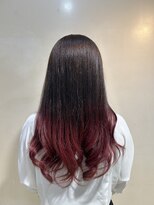 アズールサン 草加西口店(azule-sun)&nbsp;グラデーションカラー,レッド,レッドブラウン