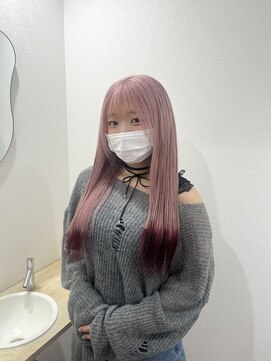 モニカ 栄店(MONIQA) ピンクカラー × ブラウンカラー