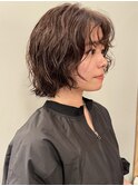 レイヤーボブニュアンスパーマレイヤーカット/木梨健太