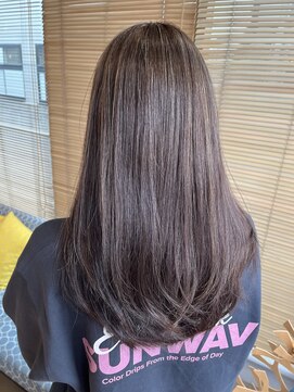 オーガニック リブ 川越(organic+live) 20代30代◎深み冬色ハイライト×韓国風レイヤーカット