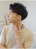 メンズ/センターパート/似合わせカット／ニュアンスパーマ