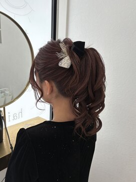 ヘアビジュー(hair bijou) シンプル巻きポニー