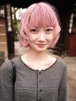 テトヘアー(teto hair)&nbsp;ペールピンク/ハイトーンボブ/淡色カラー/ブリーチカラー