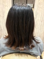 エヌアンドエー せんげん台店(N&A)&nbsp;艶感ダークブラウン×外ハネミディアムレイヤー