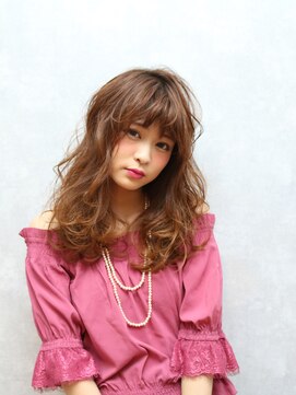 マスト ヘアー(must hair) 大人可愛いフェミニンミディ×透明感パールベージュ20代30代40代