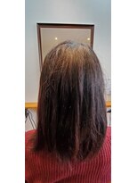 エイチビーエス 徳島(HBS)&nbsp;【髪質改善専門店◆Nubia】縮毛矯正-施術前-