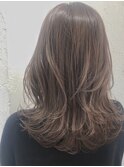 パーソナルカラー 透明感抜け感 ブリーチなし 透けブラウン
