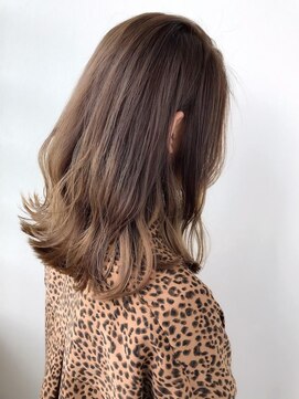 トータルビューティーハウス フラップ ミチ 野田店(total beauty house flap MICHI) 【flap MICHI島田和也】ベージュハイライトカラー