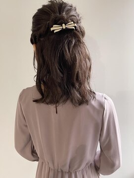 エル セルカ 高田馬場(el CERCA) オトナ可愛いハーフアップアレンジ【el CERCA高田馬場/新宿】