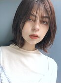 20代30代ブルージュ透明感美肌レイヤーボブ　近藤
