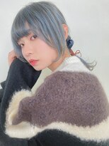 ルービック 奈良(Rubik's)&nbsp;ビタミンカラー×韓国風ブルー×こなれポニー