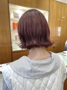 カッツ 元町店(CUT S) ブリーチ無しチェリーピンク