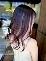 カフェアンドヘアサロン リバーブ(cafe&hair salon re:verb) インナーカラーシアーピンク