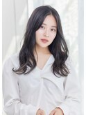 コテ巻き風デジタルパーマでふんわりカール☆アッシュブラック★
