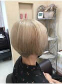 白髪を生かした クリアベージュ☆