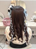 量産型ヘアメ♪編み込みカチューシャ 推し活アレンジ