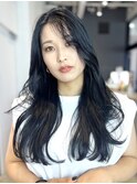 ナチュラルレイヤー_レイヤーロング前髪パーマ_9560