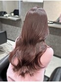 韓国ヘア/くびれ巻き/ピンクベージュ