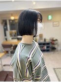ミニボブ/コンパクトボブ/時短ヘア/ノースタイリング　渋谷