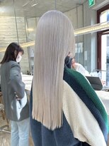 ヲタク(wotaku.)&nbsp;ホワイトカラーホワイトシルバーグレーハイトーンロングブリーチ