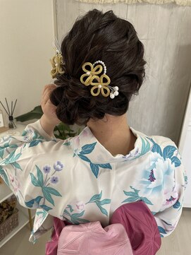 サロンナビ(Salon Navi) 浴衣ヘアセット/サイドシニヨン