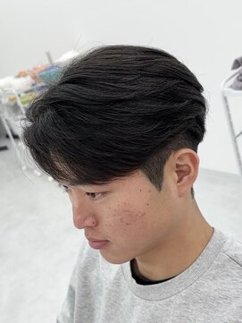 アビー ランシェル(ABEY LENCIEL) 曲がる縮毛矯正/センターパート/縮毛矯正