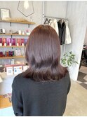 20代30代40代ピンクブラウン髪質改善カラー艶感巻き髪