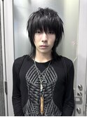 レイヤーシャギーカットメンズカットウルフ