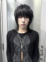 レイヤーシャギーカットメンズカットウルフ