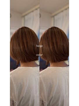 ヘアラウンジ アンリオ(hair lounge an rio) ベージュカラー×レイヤーボブ