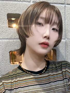 アルノー 博多口店(Arno) 【Arno】ウルフカット/ハッシュカット/オリーブベージュ/カーキ